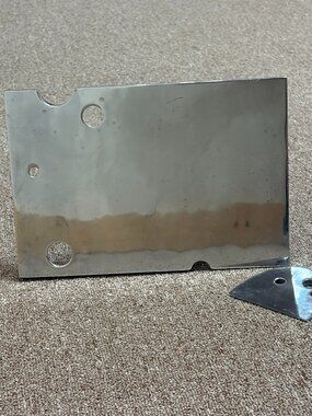 Michael Aram Stainless Steel Cheese Themed Serving Tray and Knife